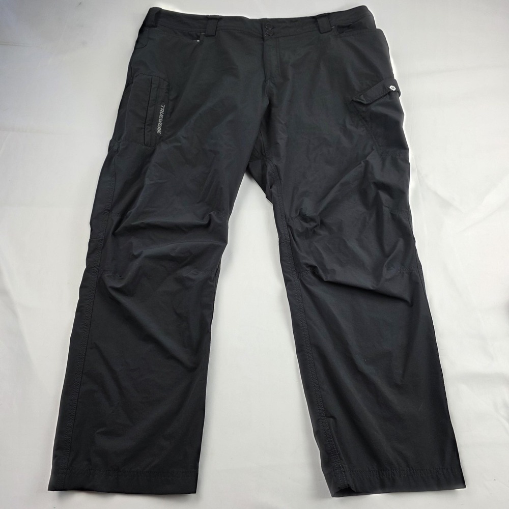 Truewerk Pants Mens 44x30 Black Nylon Stretch Cargo Workwear Pockets Utility